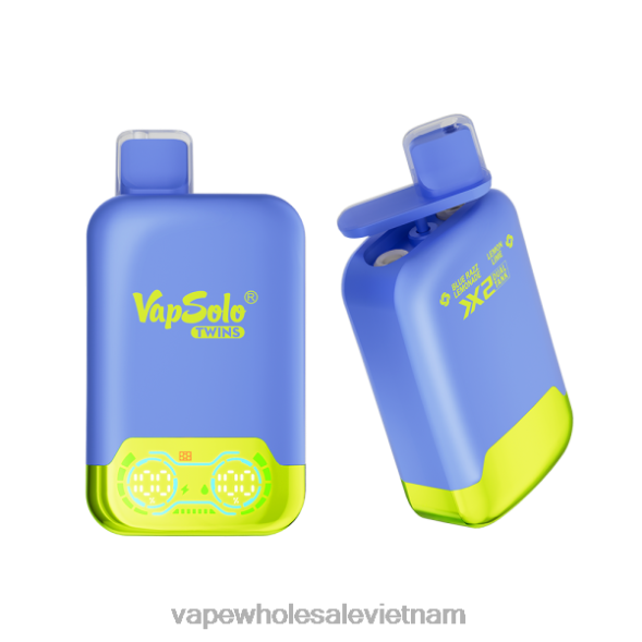 Vietnam Vape Store 2R46F120 Vapsolo TWINS vape dùng một lần nước chanh razz xanh và chanh