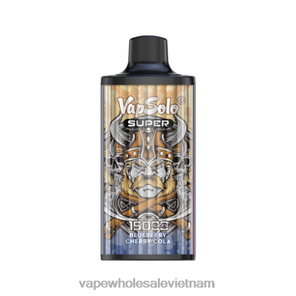 Vietnamese Vape 2R46F109 Vapsolo SUPER vape dùng một lần cola việt quất anh đào