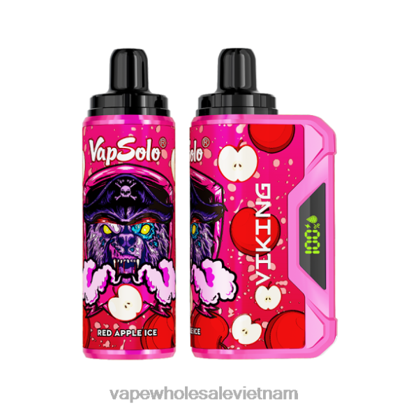 Vape Vietnam 2R46F136 Vapsolo VIKING vape dùng một lần đá táo đỏ