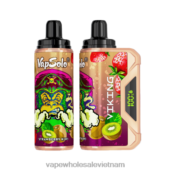 Vape Vietnam Hanoi 2R46F138 Vapsolo VIKING vape dùng một lần dâu kiwi