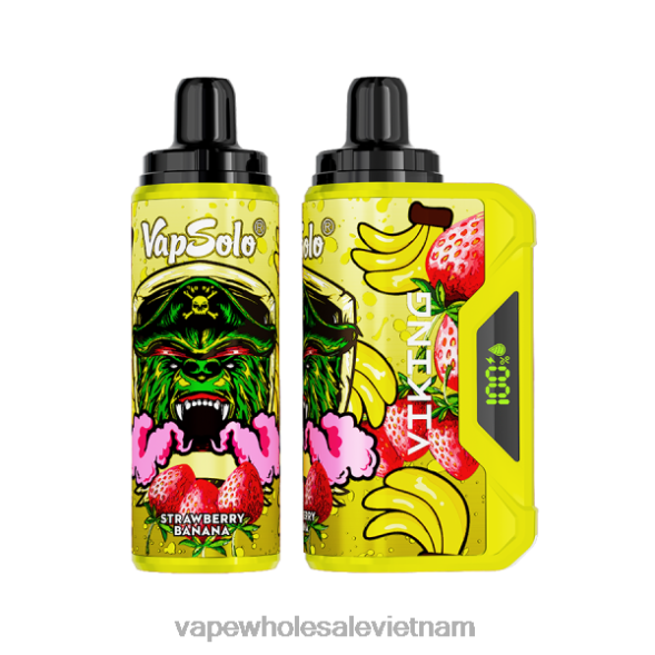 Vape Vietnam Price 2R46F137 Vapsolo VIKING vape dùng một lần chuối dâu