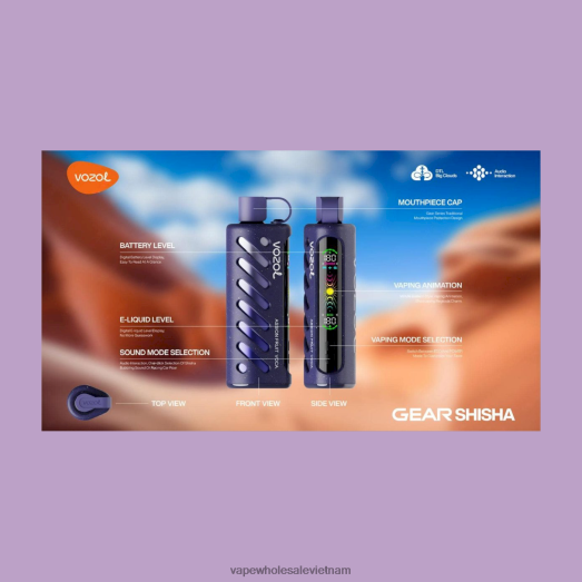 Vape Dùng Một Lần 4688B81 VOZOL thiết bị shisha 25000 đa